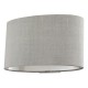 Dar-MEL0739 - Melody - Grey Fabric & Brushed Silver Wall Lamp