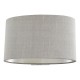 Dar-MEL0739 - Melody - Grey Fabric & Brushed Silver Wall Lamp