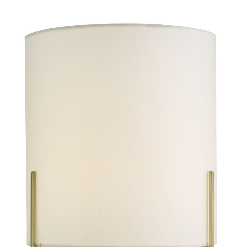 Dar-MIC4135 - Michaela - Satin Gold Table Lamp with White Shade