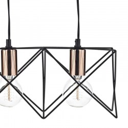 Midi - Black & Copper 3 Light over Island Fitting Midi - Black & Copper 3 Light over Island Fitting