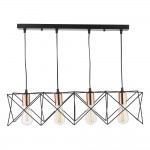 Midi - Black & Copper 4 Light over Island Fitting Midi - Black & Copper 4 Light over Island Fitting