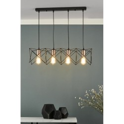 Midi - Black & Copper 4 Light over Island Fitting Midi - Black & Copper 4 Light over Island Fitting