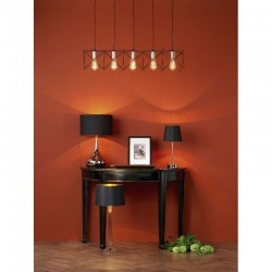 Midi - Black & Copper 5 Light over Island Fitting  Midi - Black & Copper 5 Light over Island Fitting