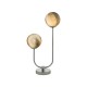 Dar-MIK4250 - Mikara - Marble Glass & Chrome 2 Light Table Lamp