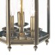 Dar-MOO0375 - Moorgate - Antique Brass and Clear Glass 3 Light Lantern Pendant