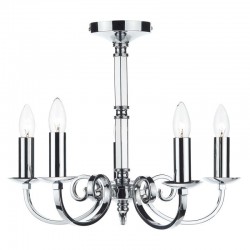 Murray - Decorative Polished Chrome 5 Light Centre Fitting Murray - Decorative Polished Chrome 5 Light Centre Fitting