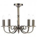 Murray - Decorative Antique Brass 5 Light Centre Fitting Murray - Decorative Antique Brass 5 Light Centre Fitting