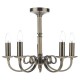 Dar-MUR0575 - Murray - Decorative Antique Brass 5 Light Centre Fitting