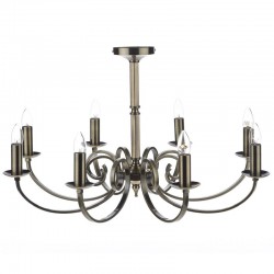 Murray - Decorative Antique Brass 8 Light Centre Fitting  Murray - Decorative Antique Brass 8 Light Centre Fitting