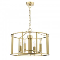 Myka - Brushed Bronze 4 Light Lantern Pendant Myka - Brushed Bronze 4 Light Lantern Pendant