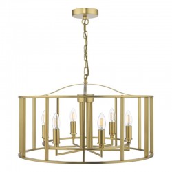 Myka - Brushed Bronze 6 Light Lantern Pendant Myka - Brushed Bronze 6 Light Lantern Pendant