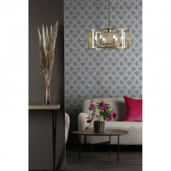 Myka - Brushed Bronze 6 Light Lantern Pendant Myka - Brushed Bronze 6 Light Lantern Pendant