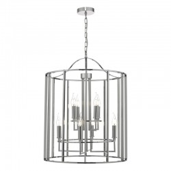 Myka - Polished Chrome 8 Light Lantern Pendant Myka - Polished Chrome 8 Light Lantern Pendant