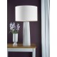 Dar-MYL422 - Myla - Base Only - White Ribbed Table Lamp