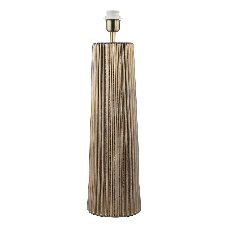 Dar-MYL4229 - Myla - Base Only - Bronze Ribbed Table Lamp