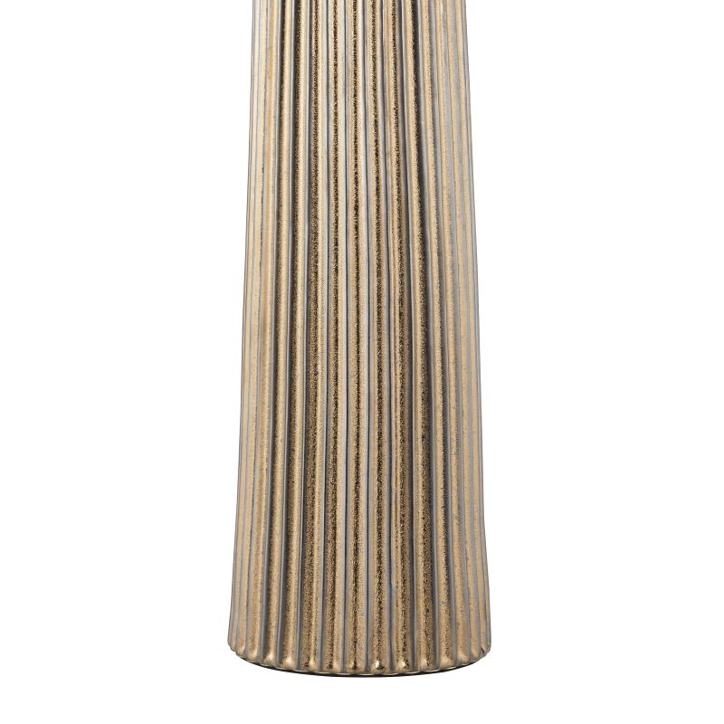 Dar-MYL4229 - Myla - Base Only - Bronze Ribbed Table Lamp