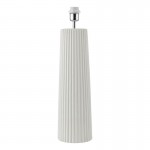 Myla - Base Only - White Ribbed Table Lamp Myla - Base Only - White Ribbed Table Lamp