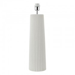 Myla - Base Only - White Ribbed Table Lamp Myla - Base Only - White Ribbed Table Lamp