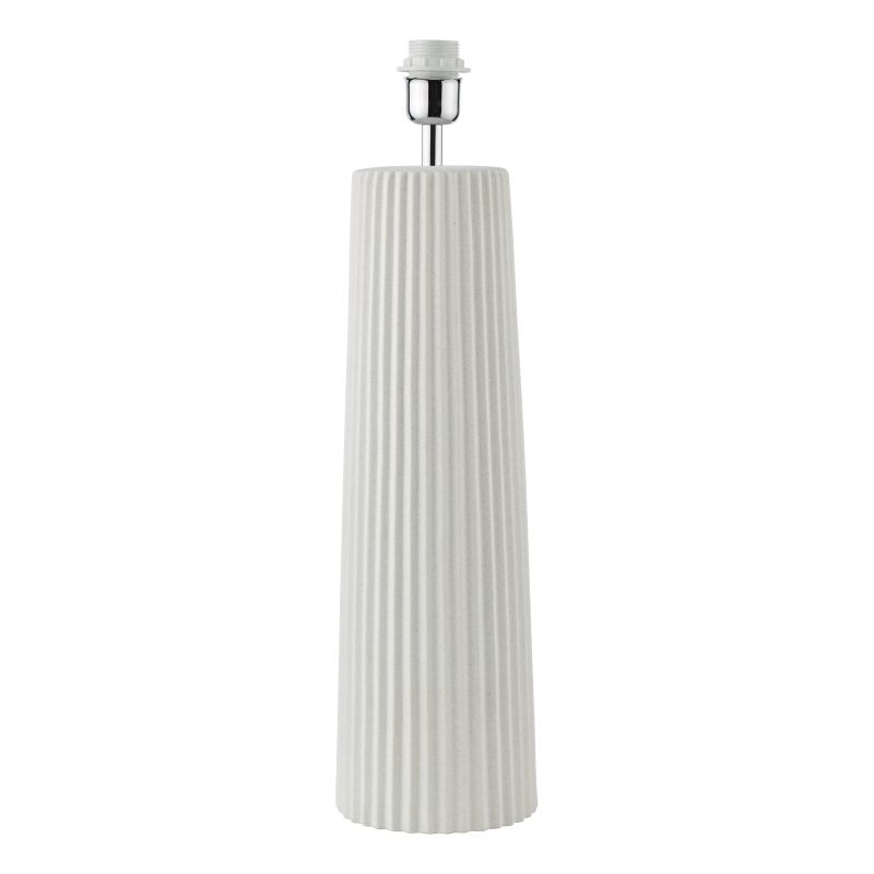 Dar-MYL422 - Myla - Base Only - White Ribbed Table Lamp