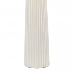 Myla - Base Only - White Ribbed Table Lamp Myla - Base Only - White Ribbed Table Lamp