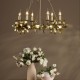 Dar-NAD0635 - Nadria - Handmade Satin Gold 6 Light Pendant