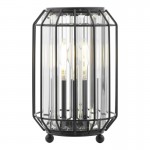 Naeva - Satin Black Table Lamp with Crystal Naeva - Satin Black Table Lamp with Crystal