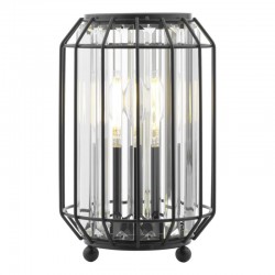 Naeva - Satin Black Table Lamp with Crystal Naeva - Satin Black Table Lamp with Crystal