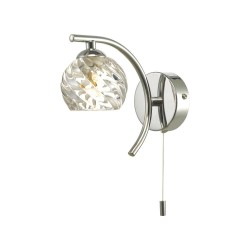 Nakita - Chrome Wall Lamp with Twisted Glass Nakita - Chrome Wall Lamp with Twisted Glass