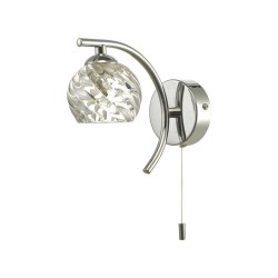 Nakita - Chrome Wall Lamp with Twisted Glass Nakita - Chrome Wall Lamp with Twisted Glass