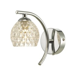 Nakita - Chrome Wall Lamp with Dimpled Glass Nakita - Chrome Wall Lamp with Dimpled Glass