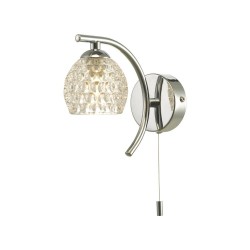 Nakita - Chrome Wall Lamp with Dimpled Glass Nakita - Chrome Wall Lamp with Dimpled Glass