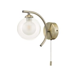 Nakita - Antique Brass Wall Lamp with Double Glass Nakita - Antique Brass Wall Lamp with Double Glass