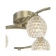 Dar_Vol3-NAK6475-06 - Nakita - Dimpled Glass & Antique Brass 6 Light Semi Flush