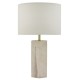 Dar-NAL4203 - Nalani - Pink Marble Effect Table Lamp with Ivory Shade