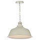 Ceiling Lights - Nantucket - Matt Putty Colour Single Hanging Pendant Dar-NAN0133 - Nantucket - Matt Putty Colour Single Hanging Pendant