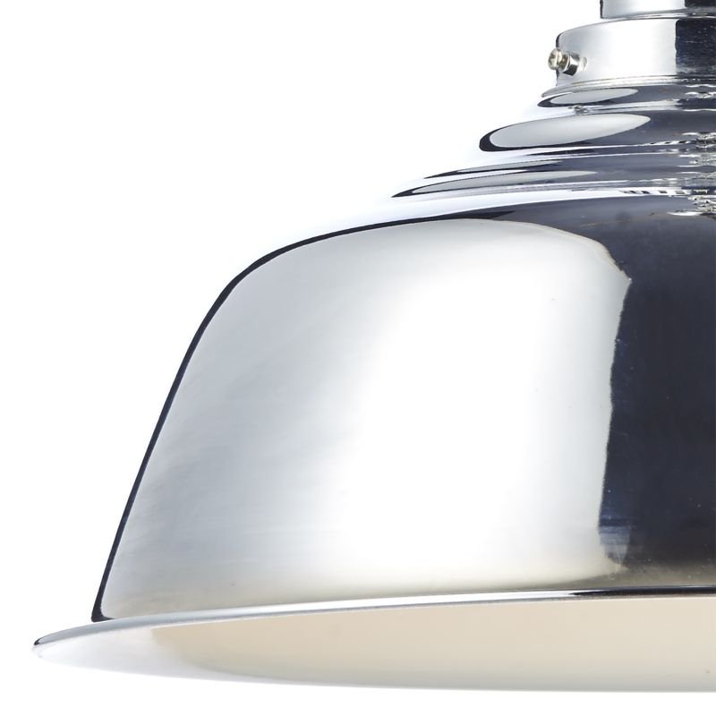 Ceiling Lights - Nantucket - Polished Chrome Single Hanging Pendant Dar-NAN0150 - Nantucket - Polished Chrome Single Hanging Pendant