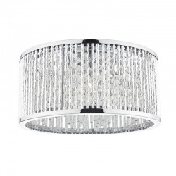 Nantes - Chrome 3 Light Ceiling Lamp with Aluminium Rods Nantes - Chrome 3 Light Ceiling Lamp with Aluminium Rods