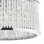 Nantes - Chrome 3 Light Ceiling Lamp with Aluminium Rods Nantes - Chrome 3 Light Ceiling Lamp with Aluminium Rods