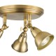 Dar-NAT7642 - Nathaniel - Aged Brass 3 Light Spotlights