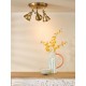Dar-NAT7642 - Nathaniel - Aged Brass 3 Light Spotlights