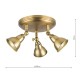 Dar-NAT7642 - Nathaniel - Aged Brass 3 Light Spotlights