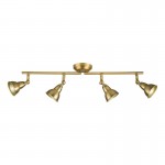 Nathaniel - Aged Brass 4 Light Spotlights