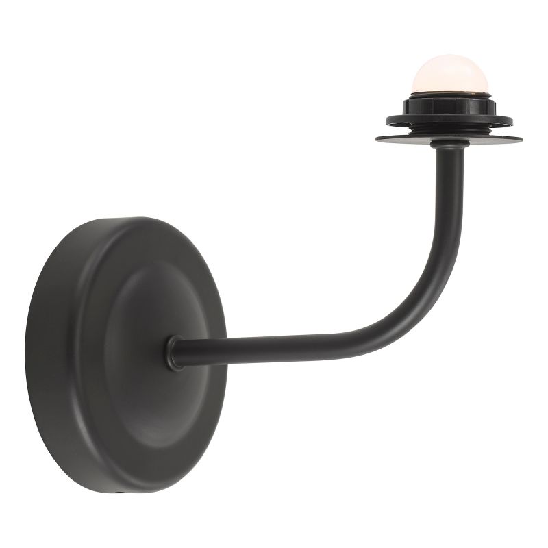 Dar-NAV0722 - Navarro - Base Only - Rechargeable Matt Black Wall Light