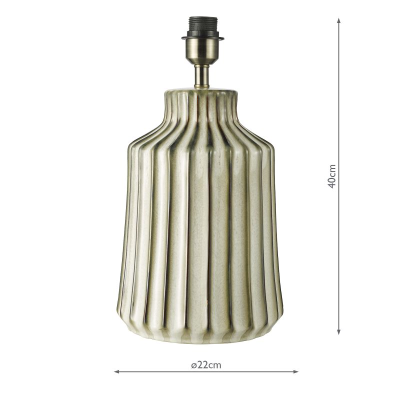 Dar-NED4229 - Nedra - Base Only - Neutral Ceramic Table Lamp