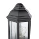 Dar-NEL2122 - Nelson - Traditional Matt Black Half Wall Lamp with Clear Glass IP44