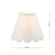 Dar-NER102 - Nerita - Shade Only - 25 cm Ivory Linen Shade