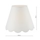 Dar-NER162 - Nerita - Shade Only - 40 cm Ivory Linen Shade