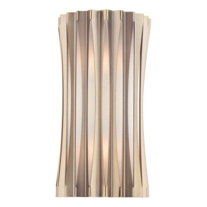Dar-NET0963 - Netra - Satin Bronze Wall Lamp with Ivory Inner Shade