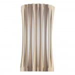 Netra - Satin Bronze Wall Lamp with Ivory Inner Shade