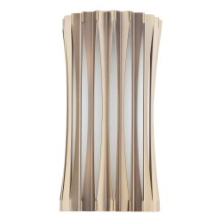 Netra - Satin Bronze Wall Lamp with Ivory Inner Shade